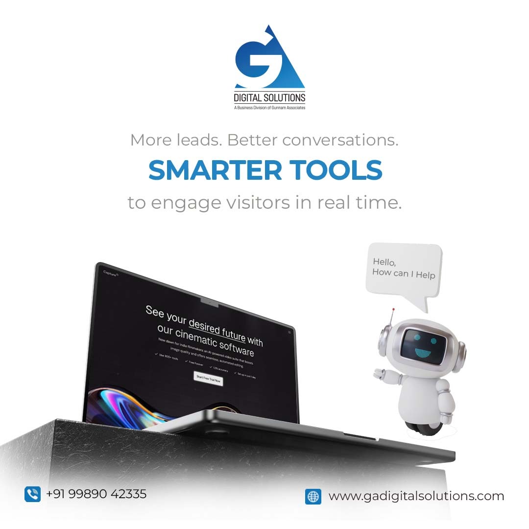 GA_DigitalSols's tweet image. Add intelligent chatbots, lead captures, and real-time visitor engagement features to your website to convert visitors into buyers—instantly. Supercharge your customer engagement—contact us today!
#GADigitalSolutions #LeadGeneration #CustomerEngagement #WebsiteConversion