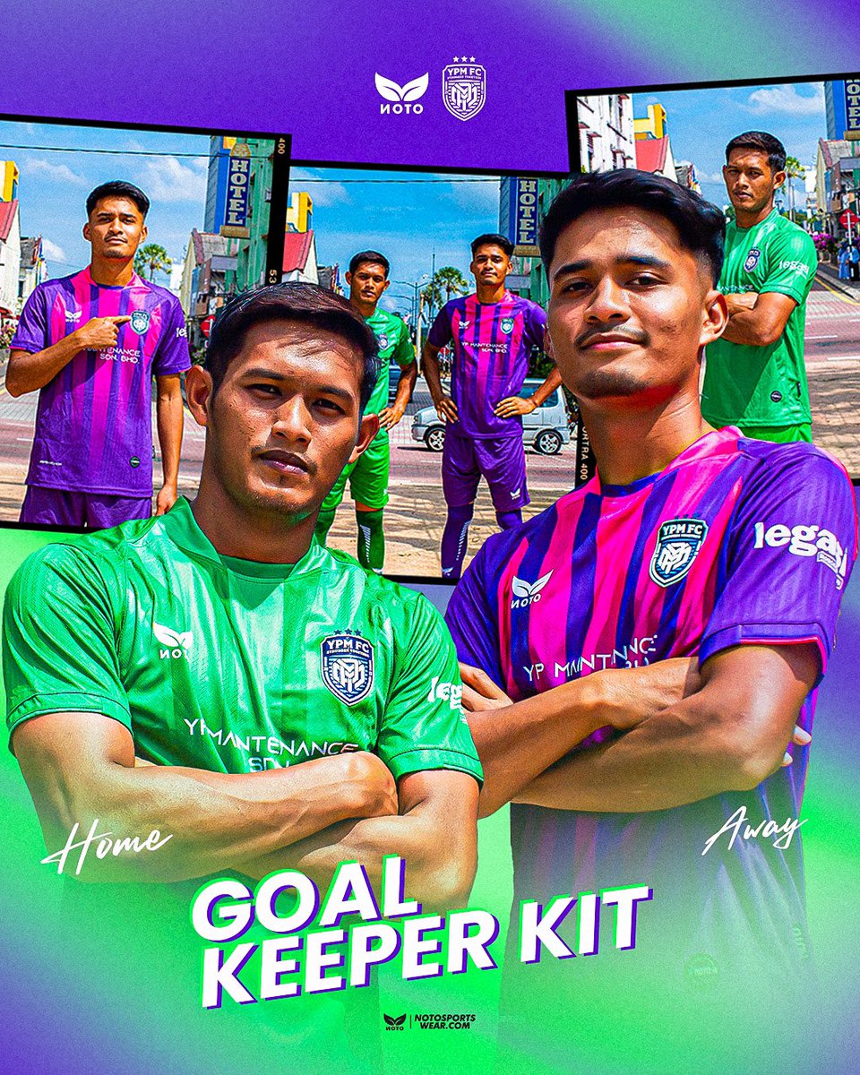 notosports's tweet photo. OFFICIAL LAUNCHING YPM FC 2025 JERSEY

We are proud to present our new season kits together YPM FC x Noto Malaysia!

Mulai dari Home Kit, Away Kit, hingga Goalkeeper Kit – semua hadir dengan desain fresh, penuh energi, dan siap menemani perjuangan YPM FC di lapangan, as we get ready to fight in Liga A2 Malaysia 2025.

✨ Bersama kita lebih kuat. Stronger Together