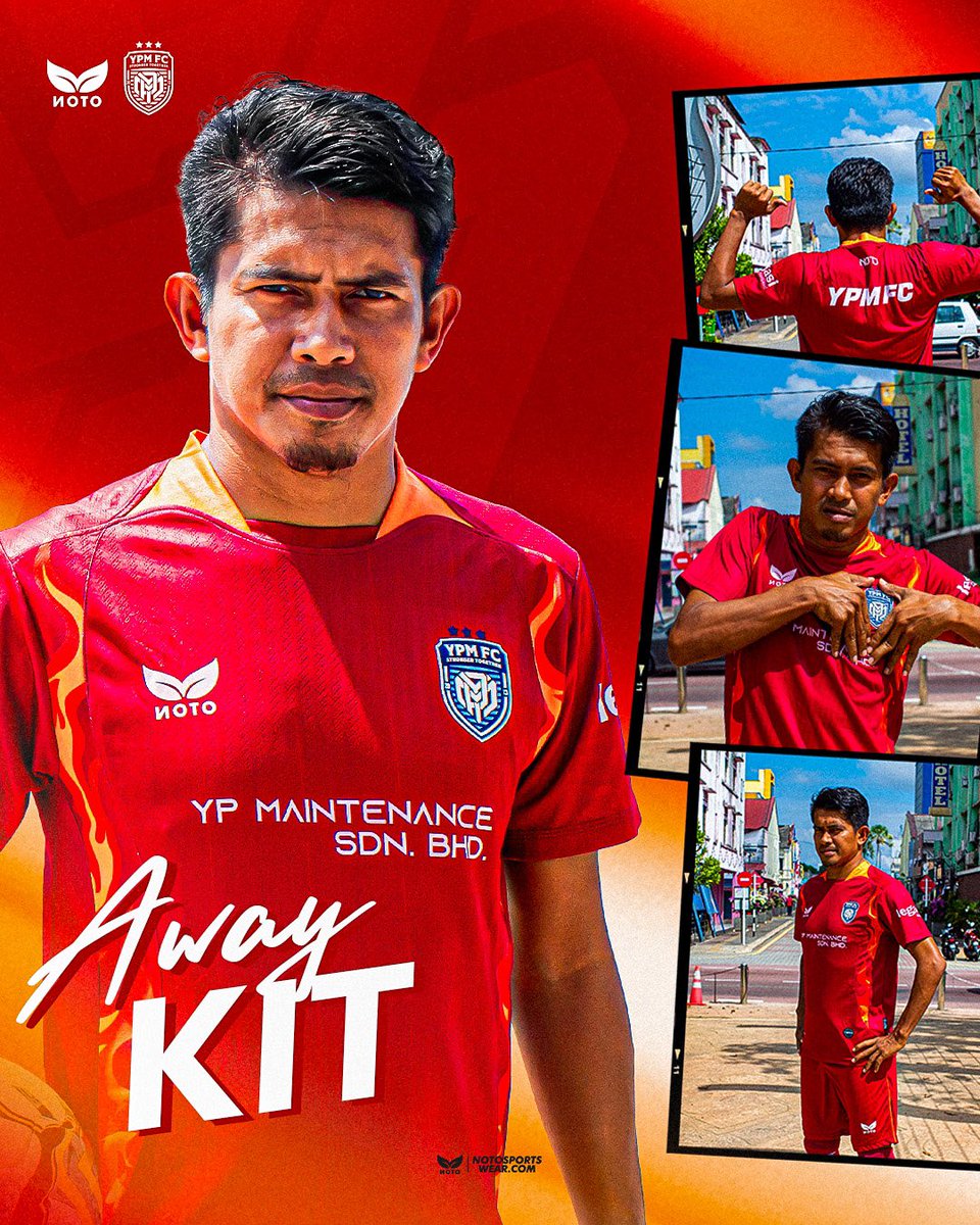 notosports's tweet photo. OFFICIAL LAUNCHING YPM FC 2025 JERSEY

We are proud to present our new season kits together YPM FC x Noto Malaysia!

Mulai dari Home Kit, Away Kit, hingga Goalkeeper Kit – semua hadir dengan desain fresh, penuh energi, dan siap menemani perjuangan YPM FC di lapangan, as we get ready to fight in Liga A2 Malaysia 2025.

✨ Bersama kita lebih kuat. Stronger Together