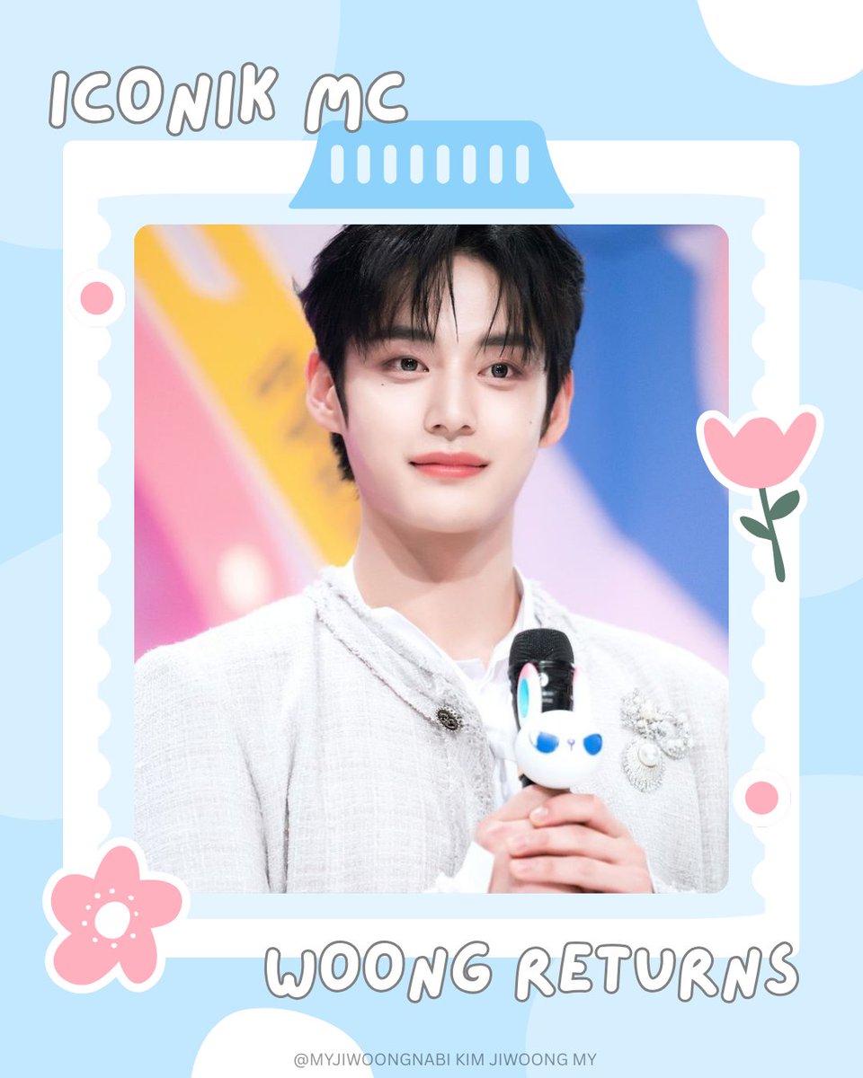 HASHTAG PARTY 📢 

MYZeroses and MYWoongdongies 🦋🌹 Finally yang ditunggu tunggu, our kkamnyangie MC is back !! 🫶🏻 

Drop the hashtag 🥳

ICONIK MC WOONG RETURNS 
#MusicBankWithMCJiwoong
#KIMJIWOONG
#김지웅
