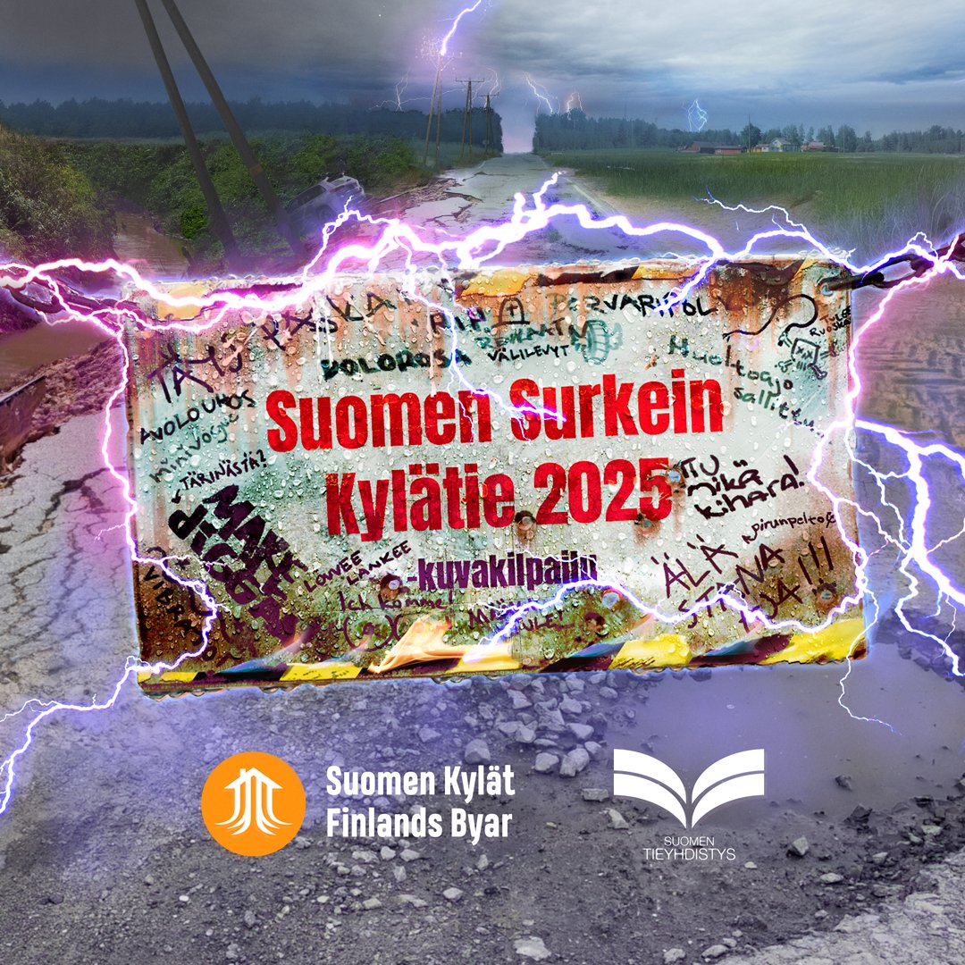 On tullut jälleen aika etsiä kuva rosoisimmasta raitista! Missä sijaitsee Suomen surkein kylätie vuosimallia 2025?

Lähetä kuva tiestä kilpailuun 6.10 mennessä ja kirjoita, miten kuvassa näkyvä tien kunto hankaloittaa elämääsi. 

Osallistu: tieyhdistys.fi/suomen-surkein…

<a href="/suomenkylat/">Suomen Kylät ry</a>