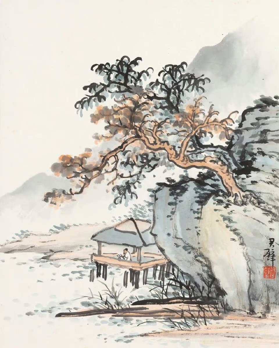 【黄君璧 《仿古山水画册》】