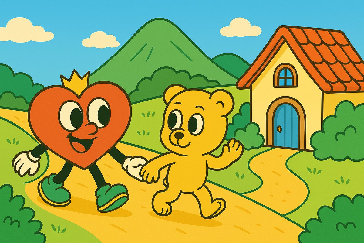 atomun__'s tweet image. くまを見送りに家までついて行ったあとむん #AIart #AIイラスト︎ #漫画 #物語シリーズ ＃あとむん