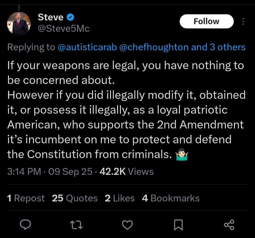 Bad Weapon Takes tweet media