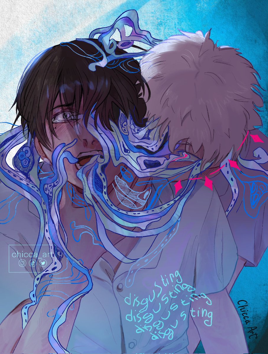 "My imitation was supposed to be perfect..."
(This manga will be the death of me😩)
#TheSummerHikaruDied #光が死んだ夏 #fanart