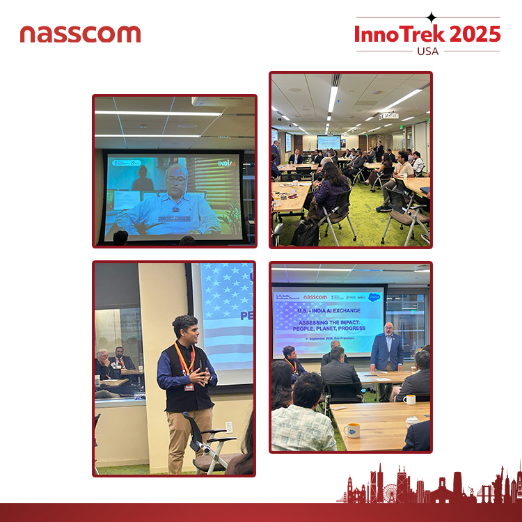 Nasscom participated in a pre-event for the upcoming Impact AI Summit, set for February in India, held today at Salesforce’s San Francisco office. 
Abhishek Singh, DG NIC &amp; Additional Secretary, MeitY; GoI, highlighted the summit’s focus on global collaboration in AI.

Praveen
