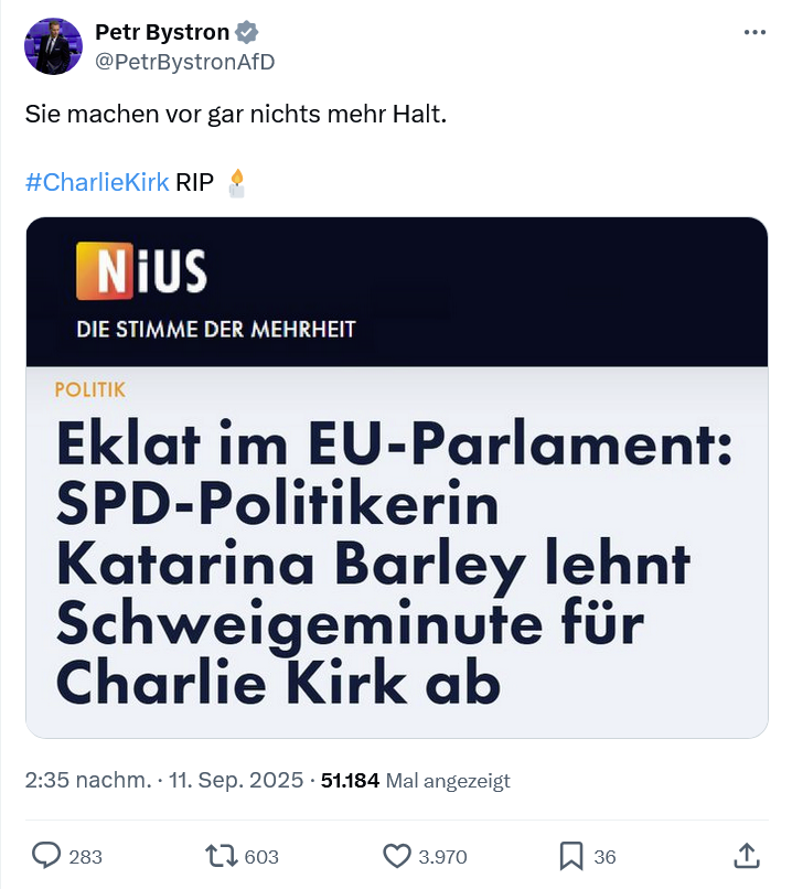 Warum wurde nicht gefordert für Melissa Hortman und ihren Ehemann Mark Schweigeminuten abzuhalten? Weil sie Demokraten waren?