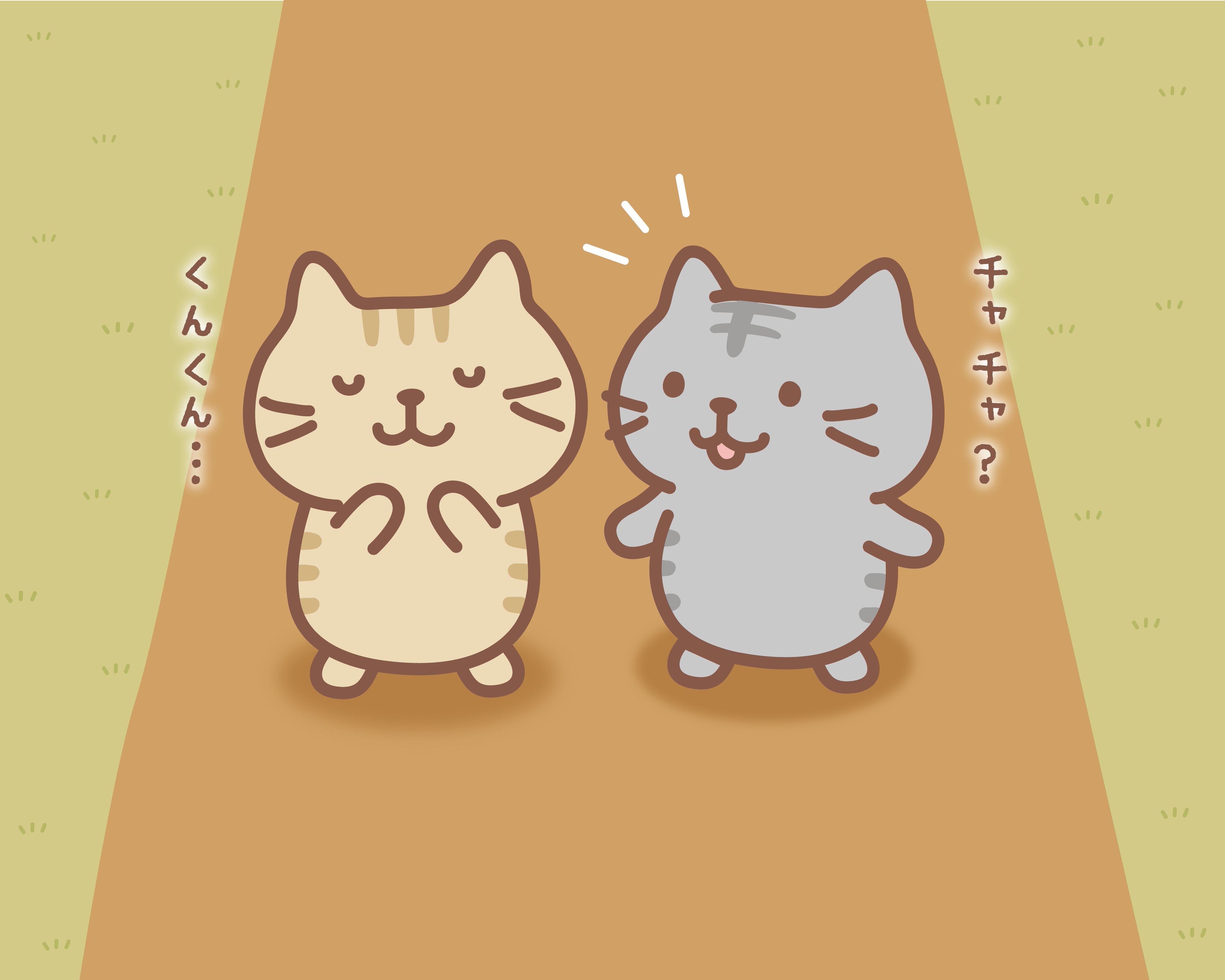ふくふくにゃんこ　Fuku Fuku Nyanko 七福神 🐾 7月 #壁紙 配布中🎁 ╰━━v━━━━━━╯ カレンダー付き
