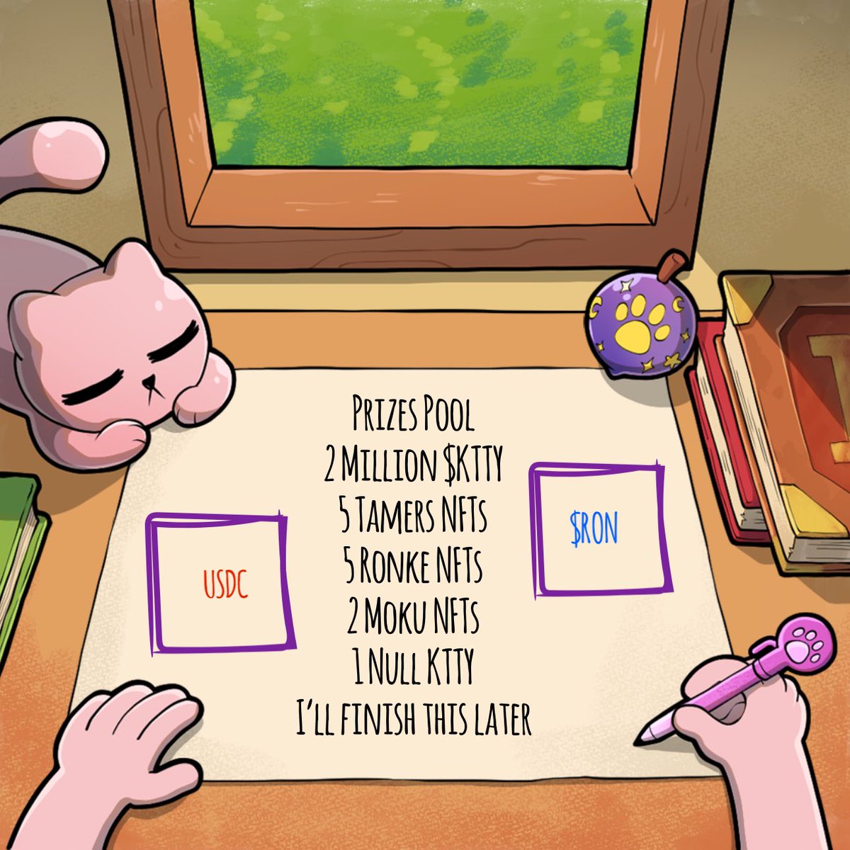 Tamers what happens when 9,000+ missions are boosted? 🌌
The ground shakes. The story shifts. The chaos grows.

And here’s the ALPHA, Tamers… 🧩
The REWARD POOL is coming. 💰🌊
The bigger the trust, the bigger the prize.

MEOWORNEVER <a href="/KttyLabs/">KTTY Labs</a>