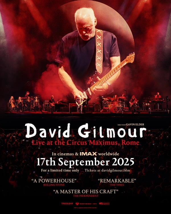 Win tickets to see David Gilmour's Live At Circus Maximus, Rome concert film is coming out on September 17th. Listen to Dave Fields around 7:23 am to win with "Fast Facts"