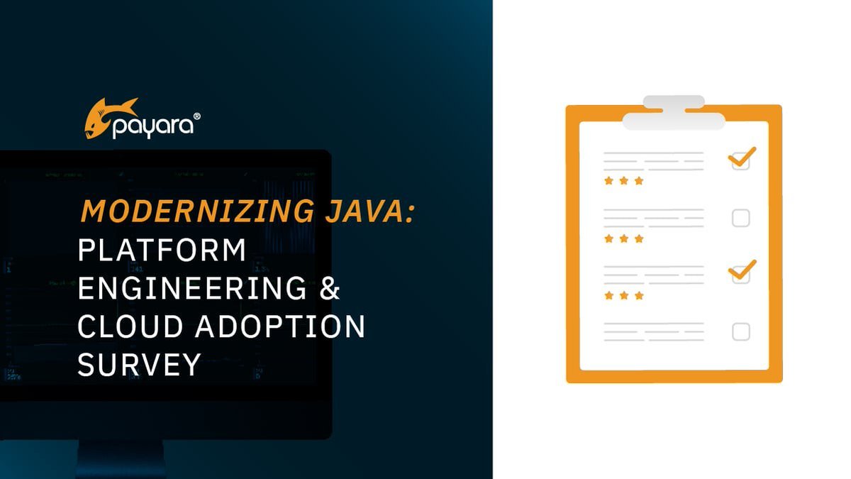 JakartaEE's tweet image. How are Java professionals building, deploying, and modernising applications in today’s evolving landscape? Share your experience in @Payara_Fish's platform engineering & cloud adoption survey: hubs.ly/Q03J28p70 #CommunityIsKey #JavaEE #JakartaEE