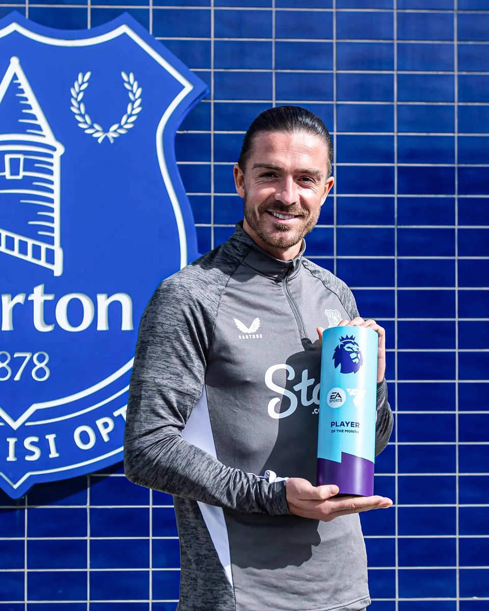 30-year-old Jack Grealish has just been voted Premier League Player Of The Month for the first time in his career 👏