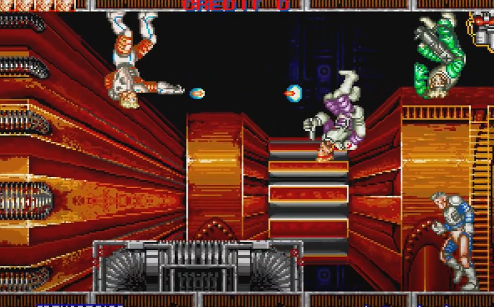 topapate's tweet image. Action + space quiz!? 
Maybe only in Surprise Attack! 
Clear stages by defusing bombs, then defeat the boss to unlock a bonus quiz about space. Score 10,000 points if you ace it! Some stages even flip gravity so you can walk on the ceiling! So cool!! #arcadegames #MiSTerFPGA