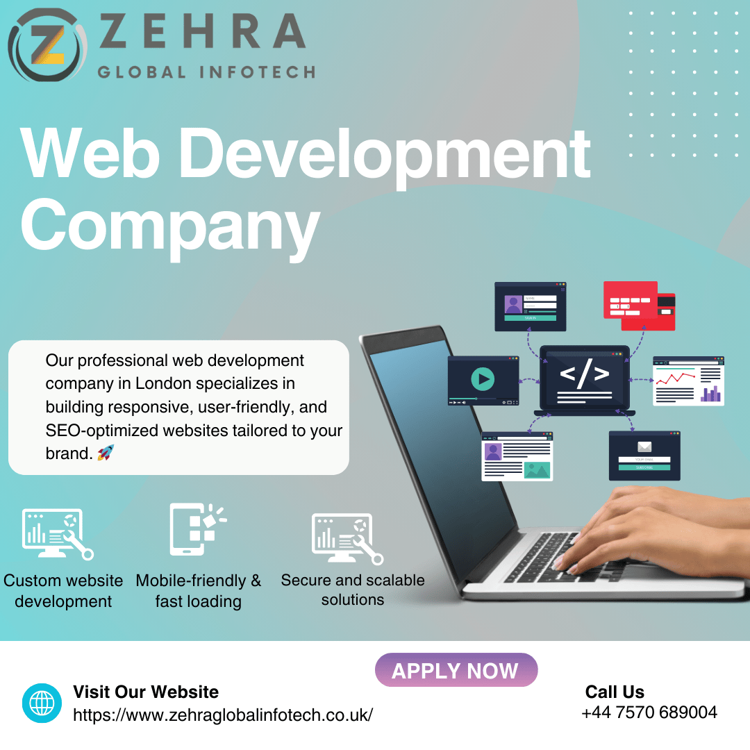 GlobalZehr29599's tweet image. Our professional web development company in London specializes in building responsive, user-friendly, and SEO-optimized websites tailored to your brand. 🚀
#WebDevelopmentLondon, #ProfessionalWebDevelopment, #LondonWebDesign, #WebDevelopmentCompany, #ZehraGlobalInfotech