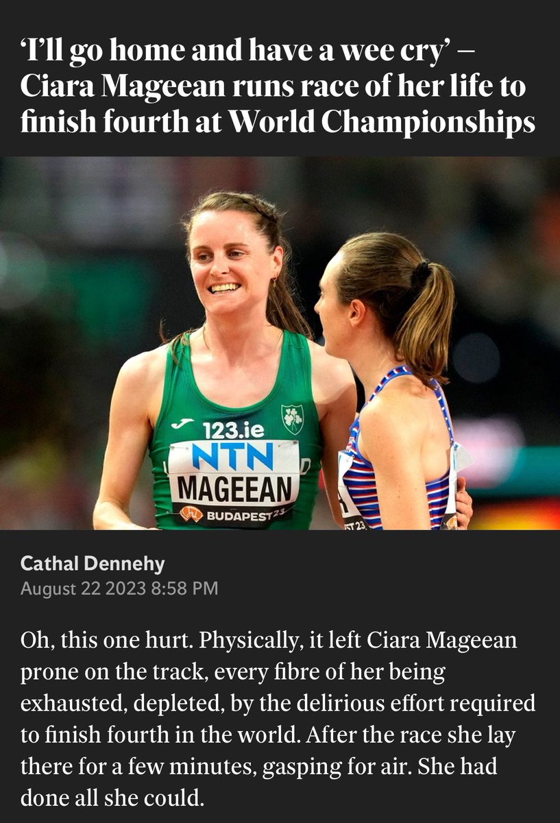 Sinead Galvin (@galvinsinead) on Twitter photo <a href="/Cathal_Dennehy/">Cathal Dennehy</a> Hurts even more now! Ciara’s perfect race. Mostly likely cheated out of a podium place and a global medal. This hits hard. <a href="/Cathal_Dennehy/">Cathal Dennehy</a> Hurts even more now! Ciara’s perfect race. Mostly likely cheated out of a podium place and a global medal. This hits hard.