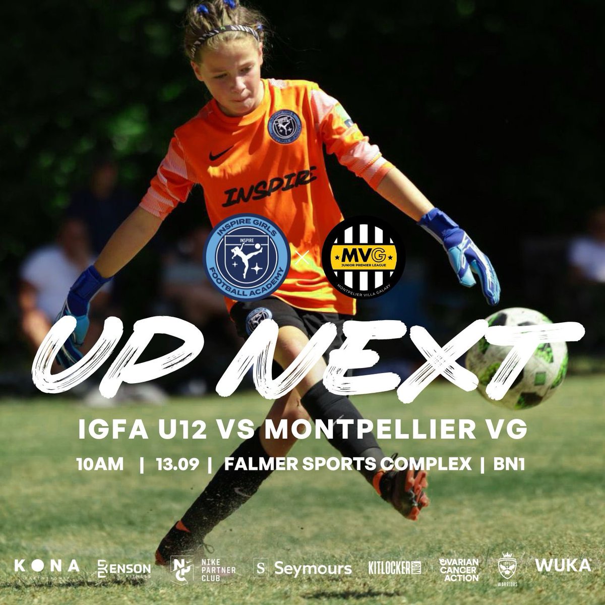 JPL Seeding Weekend ⚽
Our U12s head away to Montpellier Villa Galaxy 🚙
While at Surrey Sports Park, we host AFC Bournemouth (U14) and Hartland FC (U16) 🏟️
Big games ahead – come show your support! 💙⚽

#inspiregirlsfootball #jplwarriors🛡️