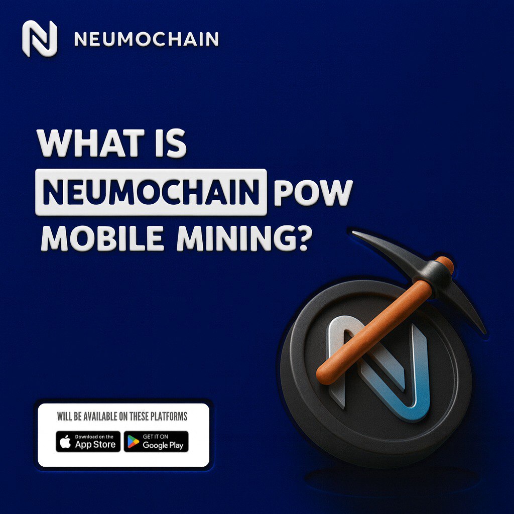 neumochain's tweet photo. What is Neumochain PoW mobile mining, and how does it improve traditional blockchain mining?

Traditional crypto mining is becoming increasingly expensive for the average person and more centralized, as only a few large companies are currently mining Bitcoin.

The original vision of crypto was decentralization, and Neumochain is reviving that vision by enabling users to mine $NEU directly from their mobile phones.

Every user who joins Neumochain becomes a mobile mining node, making mass adoption and a high level of decentralization far more achievable.

📲Install Neumochain and start mining $NEU from your mobile phone in just one click at https://t.co/6SnylOpGRy
