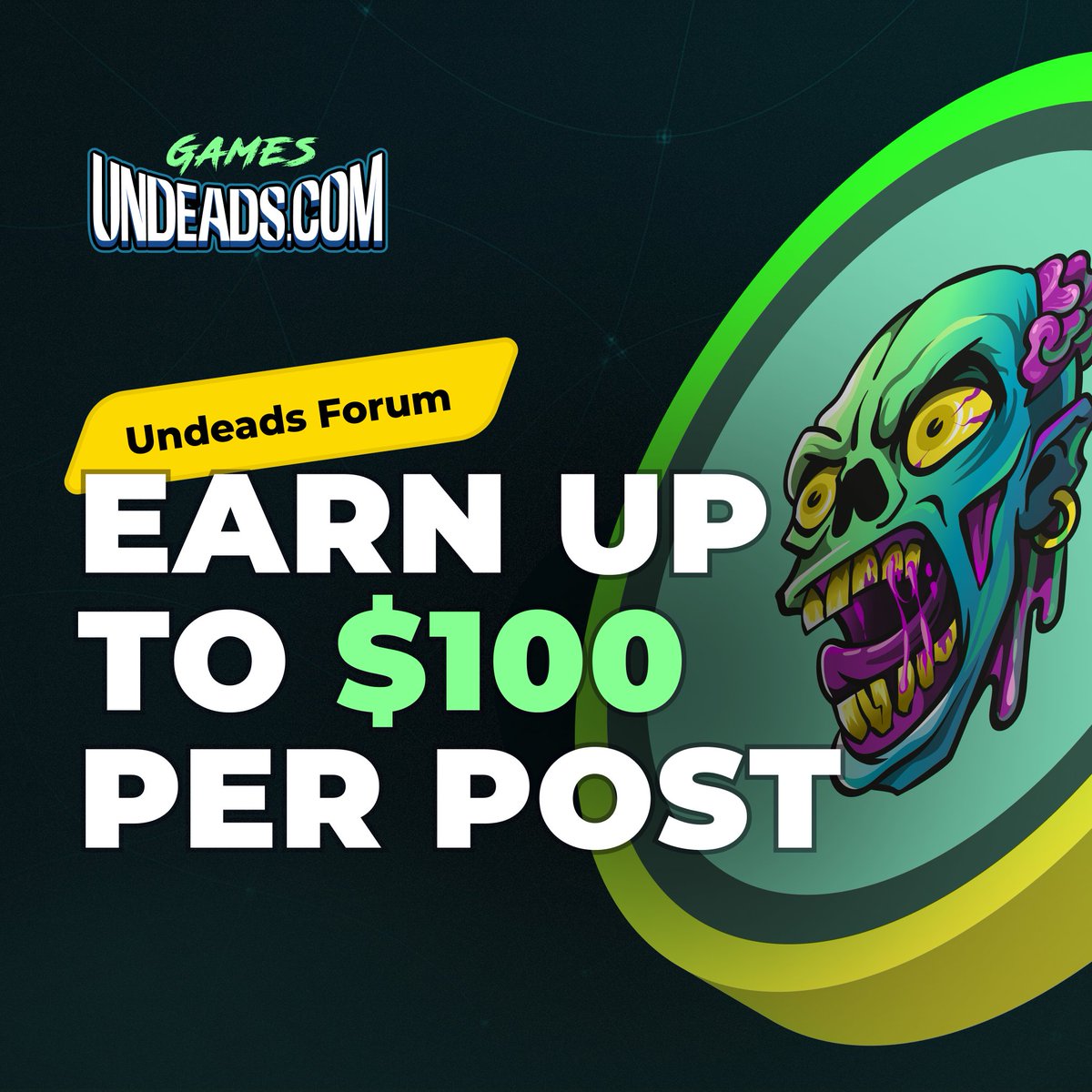 🔥 NEW! Meet, talk & earn on Undeads Forum for true crypto & zombie fans:  ➡️ https://t.co/NcC5H1KbP4 #Community #Crypto #Forum #TalkToEarn  #PlayToEarn #GameFi #Cryptocurrency #Bitcoin #Altcoins #Memecoins #Ethereum  #Solana #Web3 #NFT