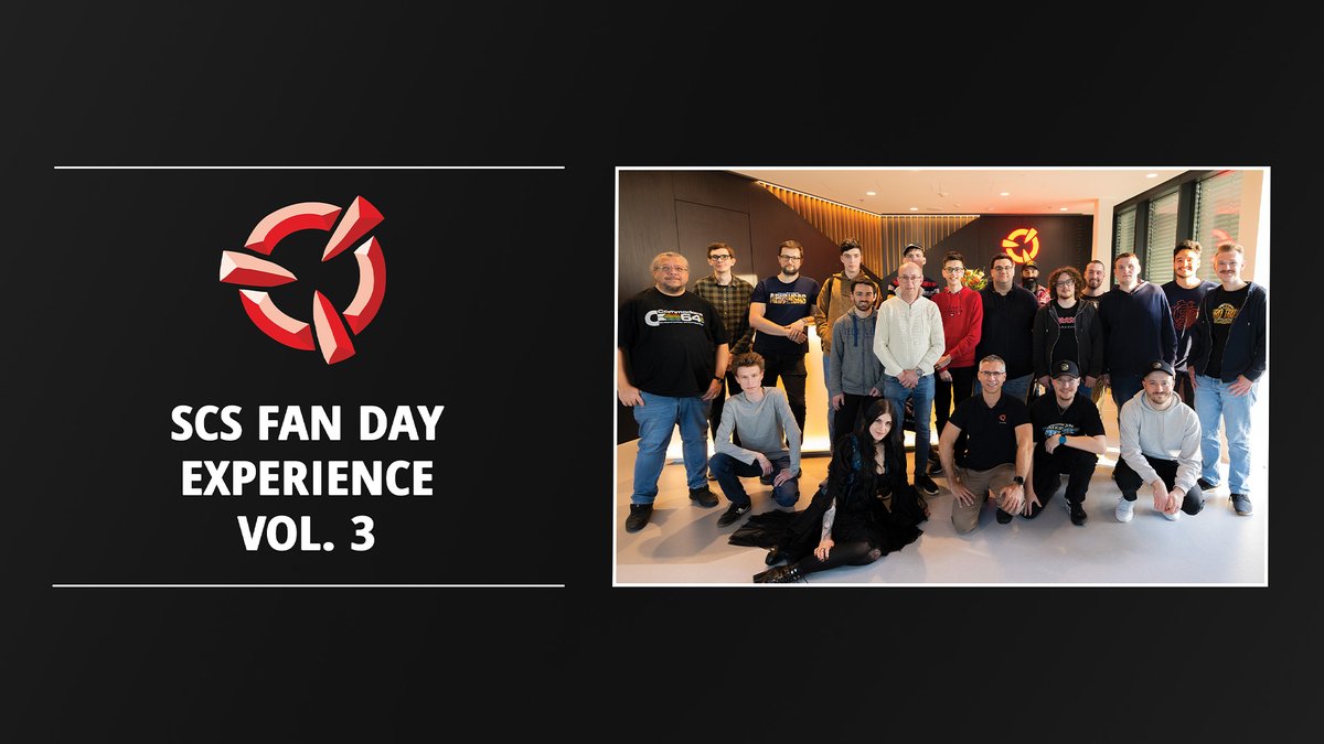 SCS Fan Day Experience is back! 🤩

In November, we will be inviting 20 fans from our #BestCommunityEver to meet with us and spend a memorable afternoon at our office in Prague 🤝

Read more &amp; apply here: blog.scssoft.com/2025/09/scs-fa…