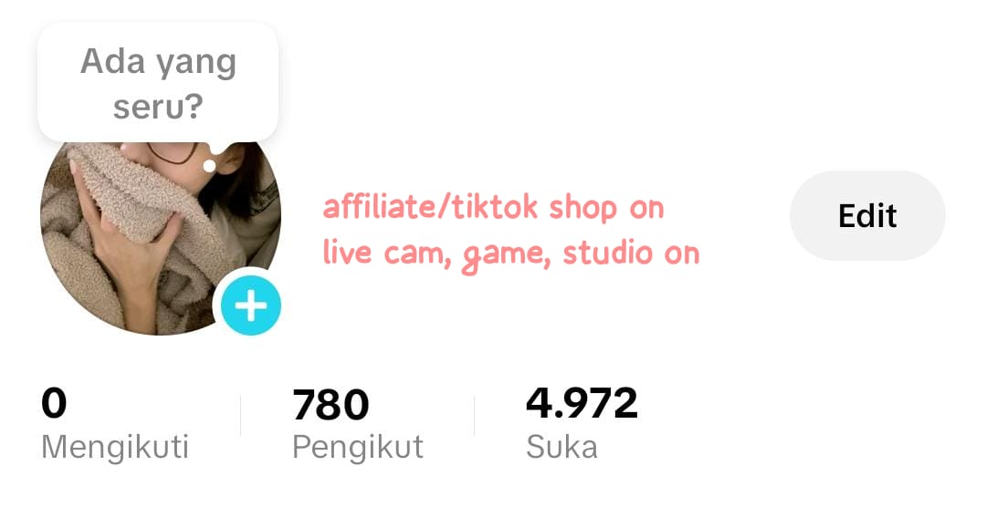 jeje 𐙚 jual akun tiktok! tweet media