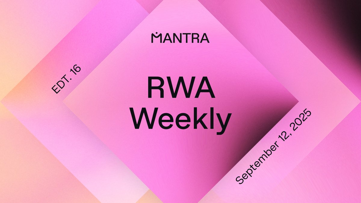 MANTRA_Chain's tweet image. From Wall Street giants to DeFi upstarts, tokenization is accelerating. Here are the biggest moves this week across #Web3 #Tokenization #Stablecoins and more👇 🧵