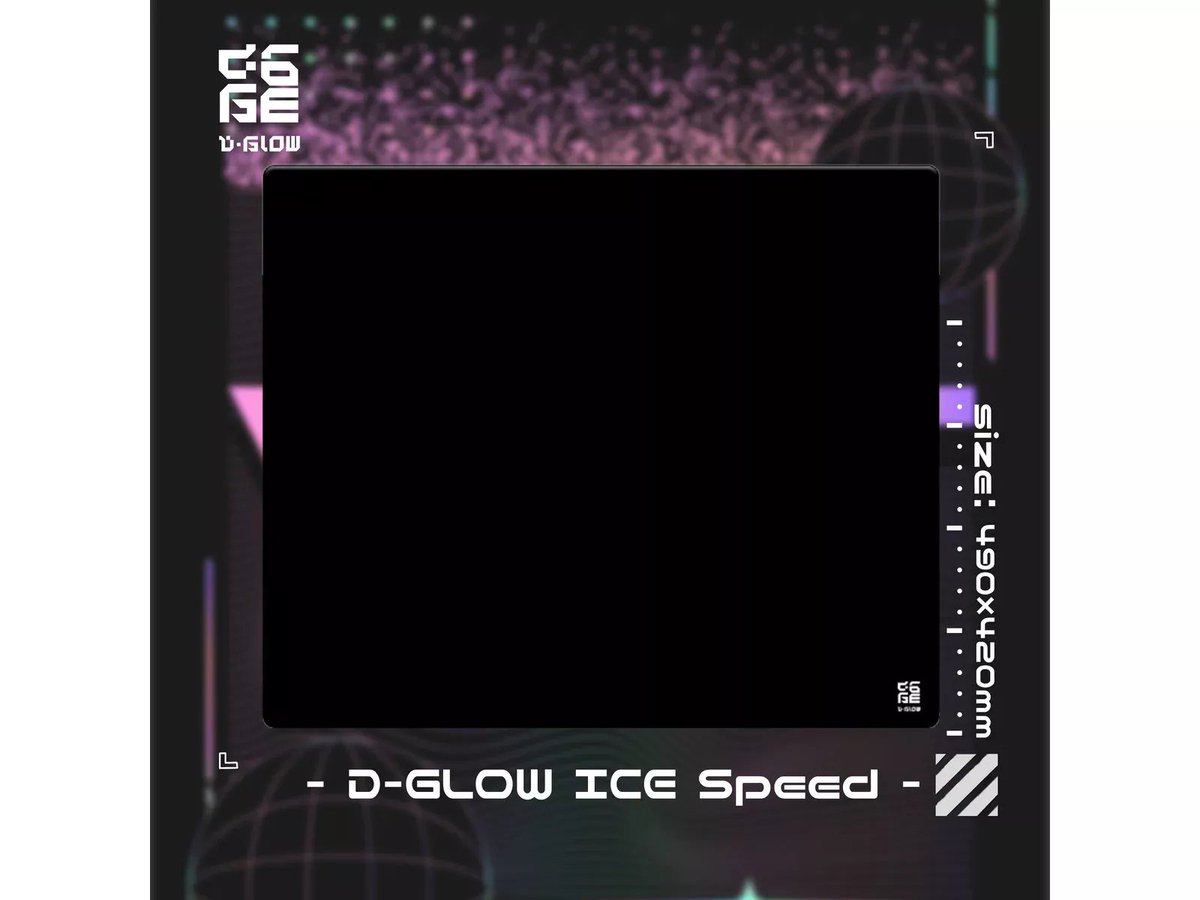 新製品】 D-GLOW 氷晶(ICE SPEED) D-Glowから新作ガラスマウスパッドが