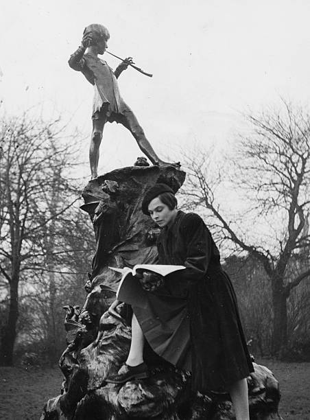 1946. Mary Morris next to the Peter Pan statue in Kensington Gardens. She was preparing to play the lead role in JM Barrie's play at the Scala Theatre. Twenty years later, her appearance in The Prisoner would offer a deferential nod to her critically-acclaimed stage performance.