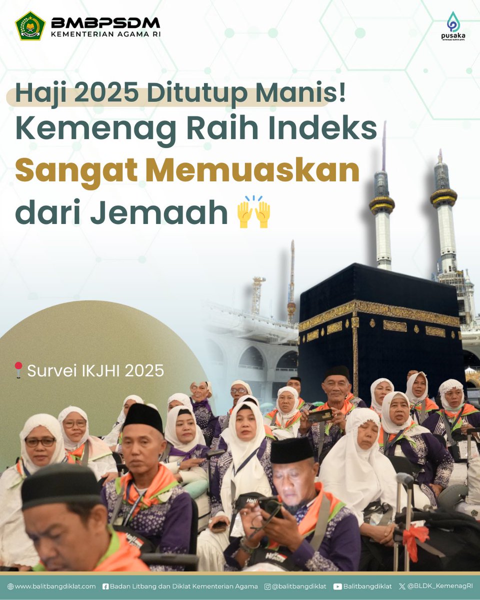 moderat_idn's tweet image. Salam #SahabatReligi

Haji 2025 resmi ditutup manis!

Alhamdulillah, Kementerian Agama menutup penyelenggaraan Haji 2025 dengan capaian yang membanggakan.

Swipe untuk baca sorotan survei dan pesan dari Menteri Agama ➡️

#BMBPSDM
#KemenagRI
#ModerasiBeragama
#KitaSemuaSama