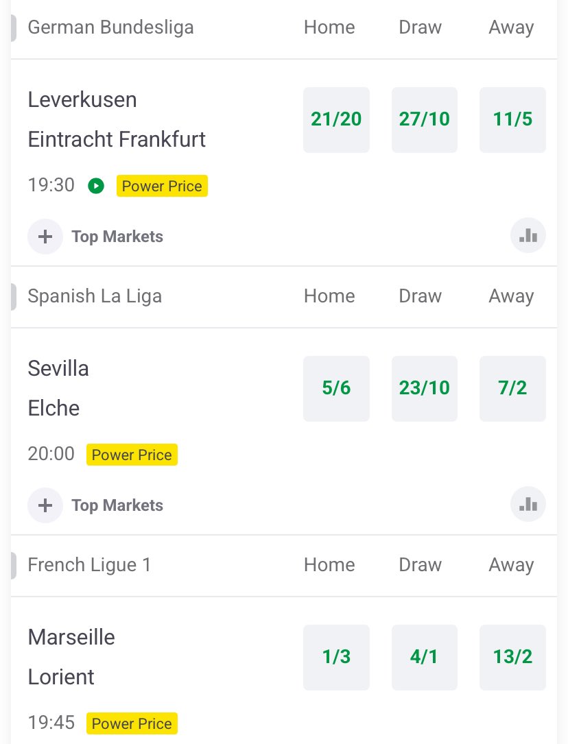 ⚽️ There’s action from around Europe tonight 👇

Full markets 👉 bit.ly/47vl1fd     

18+ GambleAware