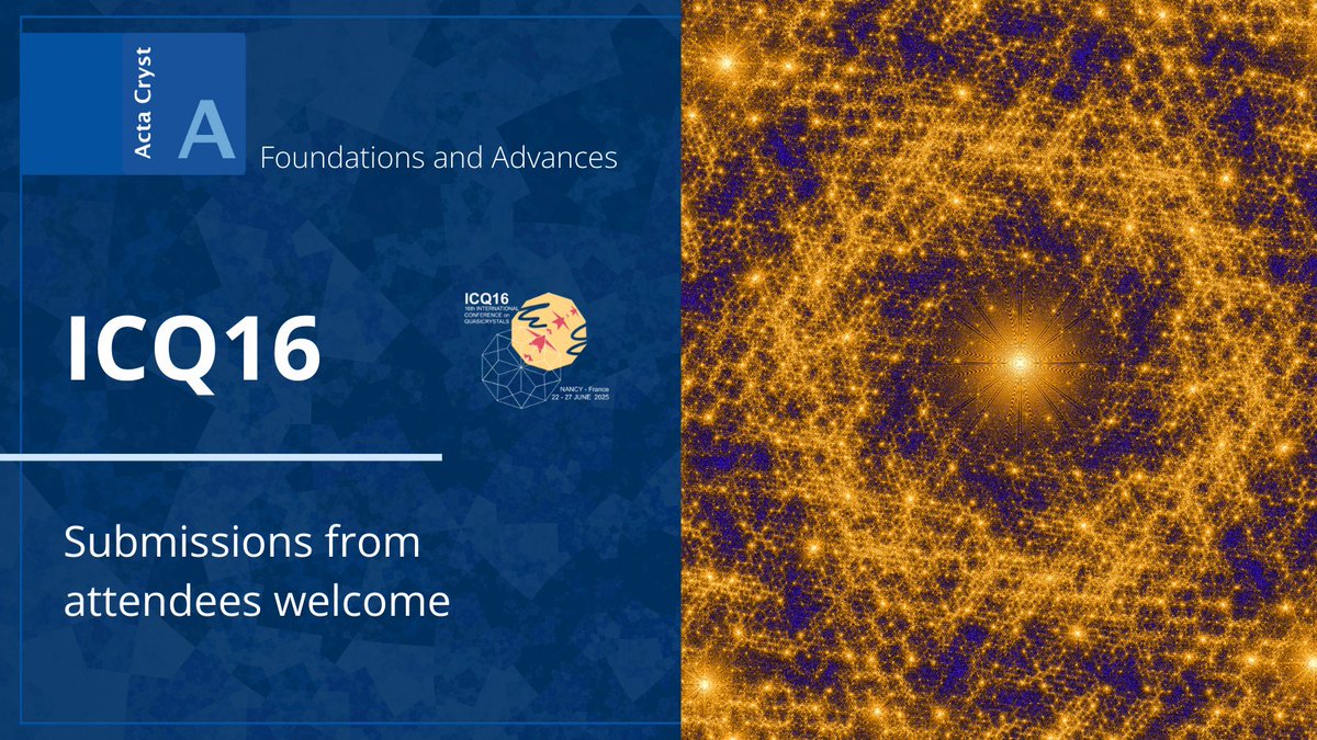 Acta Cryst A tweet media