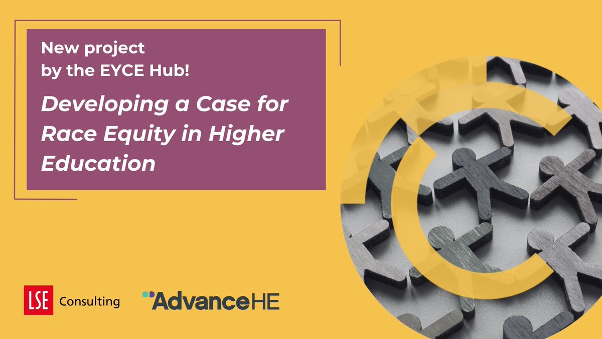 LSE Consulting's Education, Youth and Civic Engagement (EYCE) Hub is happy to finish a new project with <a href="/AdvanceHE/">Advance HE</a>: Developing a case for race equity in higher education. 📖🙌

📌 Learn more: lse.ac.uk/business/consu…

🔗 About the EYCE Hub: lse.ac.uk/business/consu…
