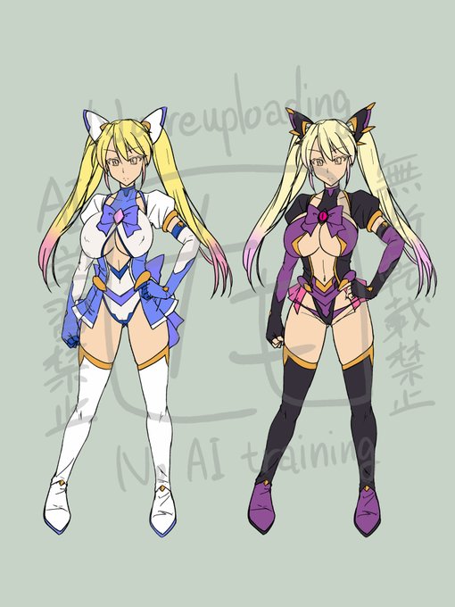 こういうオリジナルのTS魔法少女敗北悪堕ちCG集を作っている… ゆくゆくはギャルビッチ化もさせたい