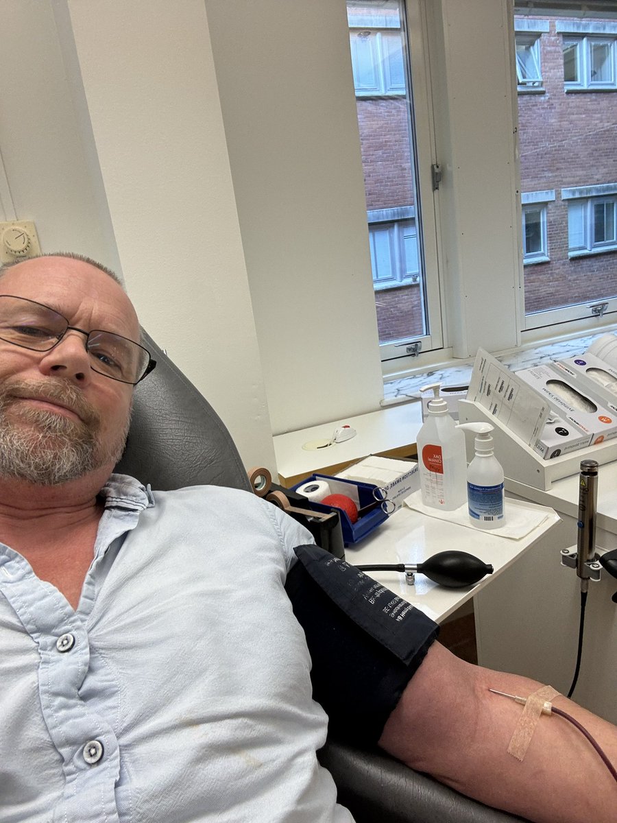 Lämnade blod idag och det blir den 78:e gången sedan jag började när jag var 30 år 🙂