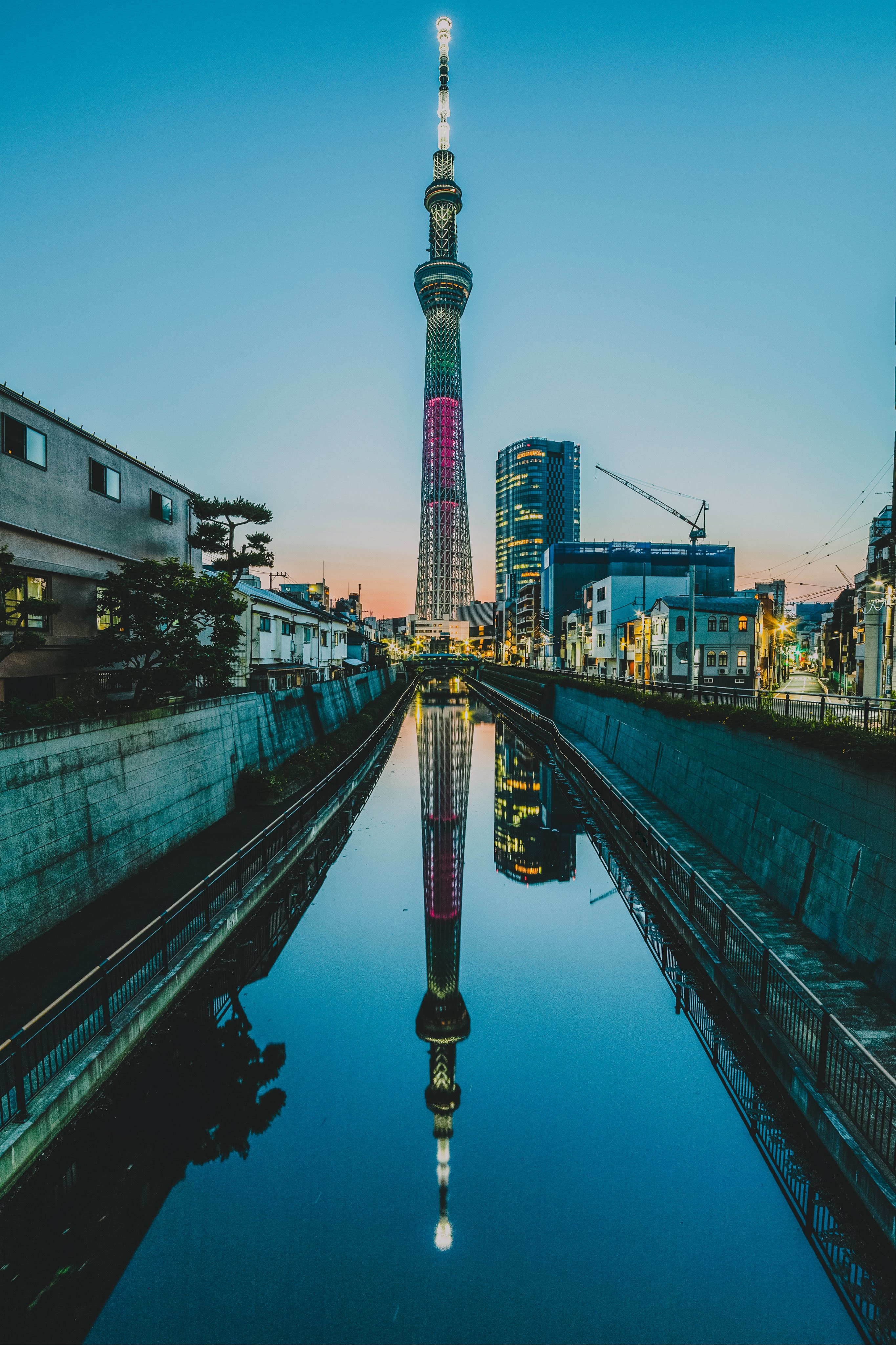 〜絵画〜　夕暮れのスカイツリーを眺めて♫ Amazon.co.jp: 絵画 夕暮れの東京スカイツリーインテリア 絵画