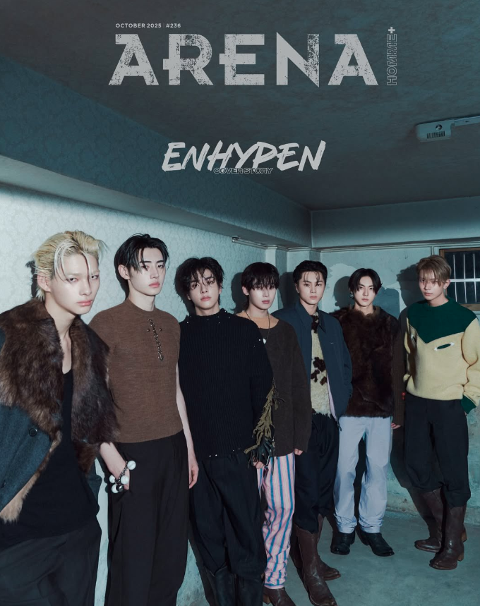 AboutMusicYT's tweet photo. ENHYPEN members look attractive for Arena Homme+. https://t.co/KHcqkAAANq