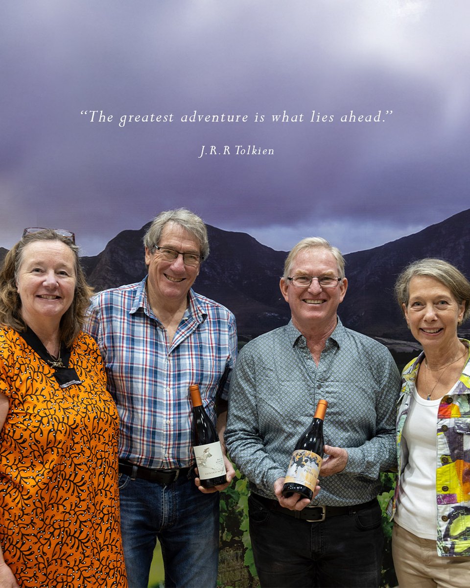 ‘’The greatest adventure is what lies ahead.’’ J.R.R Tolkien

Gary and Kathy Jordan from Jordan Wine Estate, with Jeremy and Emma Borg from Painted Wolf Wines at Cape Wine 2025, celebrating the new business partnership.

An exciting adventure into conservation.