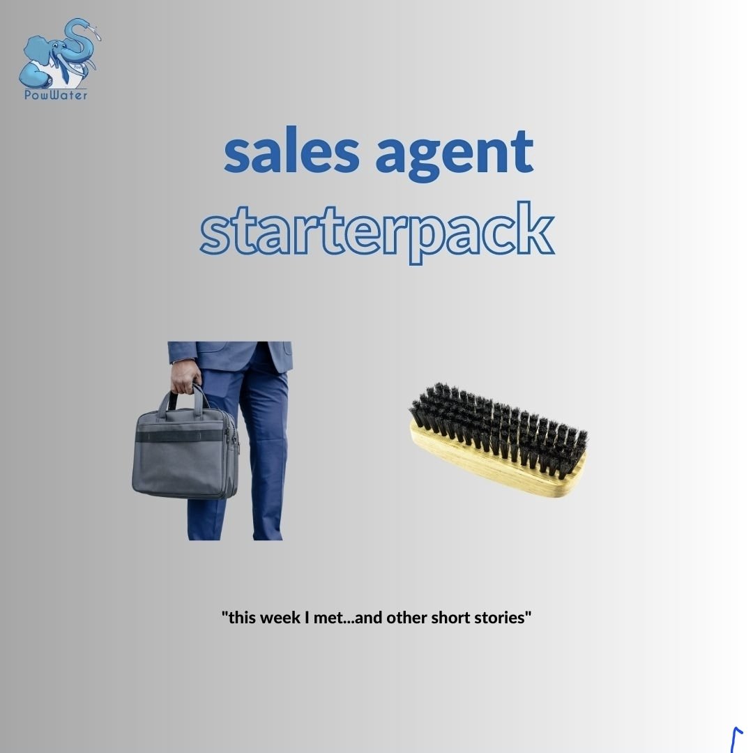 HeyPowwater's tweet image. Happy Friday from Pow!!!!! We all love Fridays don't we? 😊

Ops, Sales and HR starter pack.  Ama tumedanganya???

Our favourite is sales: "This week I met.... and other short stories" 

#PowWater #waterdelivery #smartwater #starterpack #waterislife