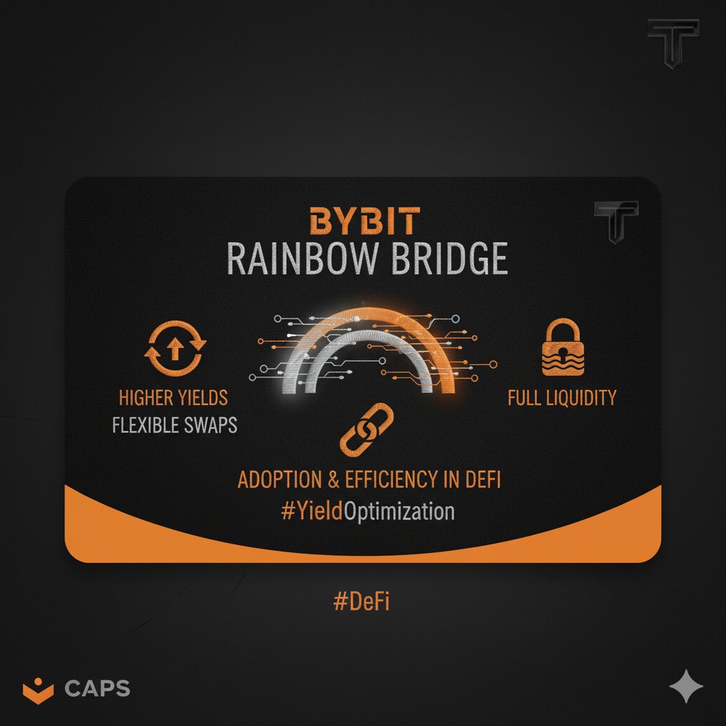 0xXeres's tweet image. 🚀 Great news for the ecosystem

BYBIT is now live on the Rainbow Bridge, unlocking seamless access to higher yields, flexible swaps, and full liquidity on @Ternoa_ 
A strong step forward for adoption and efficiency in DeFi

#DeFi #YieldOptimization