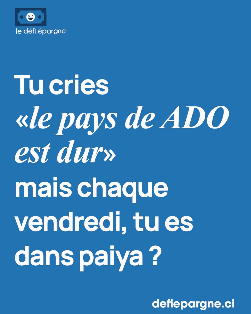 Comme par hasard, aujourd’hui est vendredi. En tout cas, tu as vu.. 🥲😎

#defiepargne