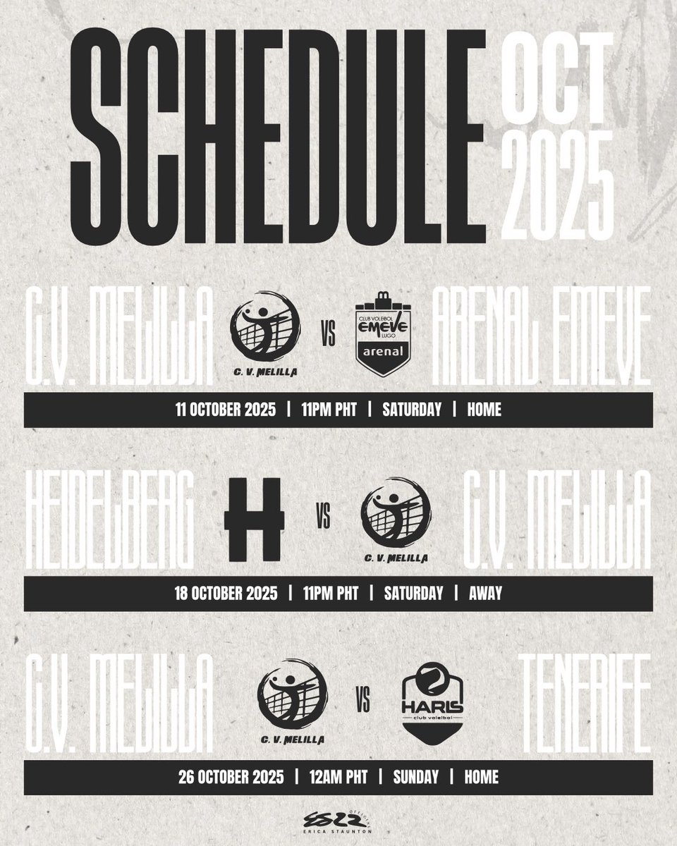 MARK YOUR CALENDARS! 🫶🏻

Erica “ES22” Mary Staunton is bringing the grit and fire to Team Melilla in the Liga Iberdrola - kicking off this October!

VAMOS NUMBER 22 and TEAM MELILLA! 💙🤍🇪🇸