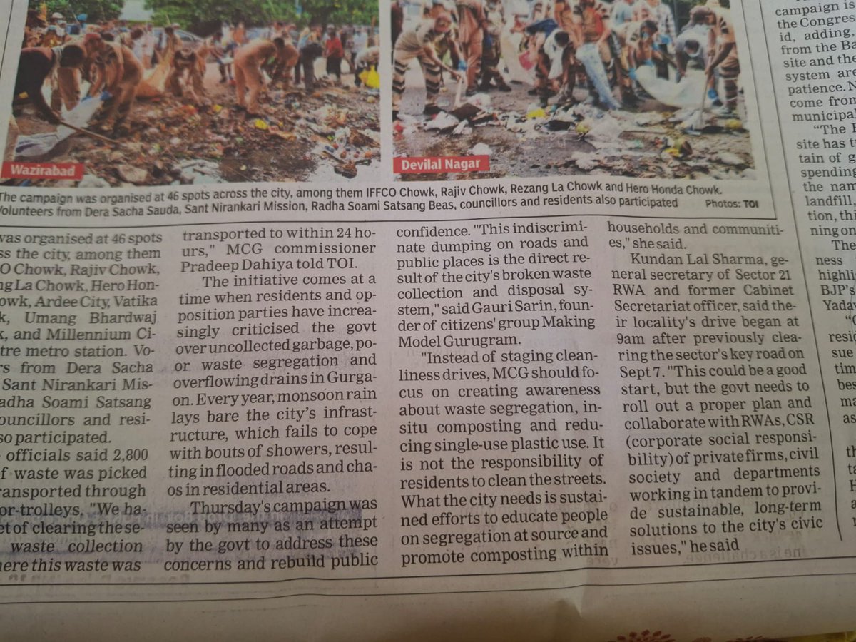 Have advised to best of my ability to <a href="/PradeepIAS_HR/">Pradeep Dahiya</a> <a href="/JalukaYash/">Yash Jaluka</a> to use the time before new contractor is deployed to set course for segregation and Reduction -seems political will &amp; vision is lacking- from WTE to BWGs enforcement - they seem to be lost <a href="/NayabSainiBJP/">Nayab Saini</a> <a href="/mlkhattar/">Manohar Lal</a>