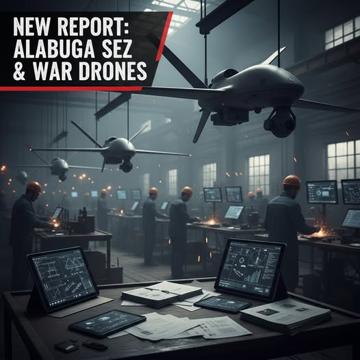 thabo_nkosi_'s tweet photo. 🔴NEW: The @GI_TOC report confirms the link between #AlabugaSEZ #alabugastart and war drone production, with exploited labor. https://t.co/hRH5FPwbYB
#WarDrones #Exploitation #AlabugaStop https://t.co/n0hTVj5gXD