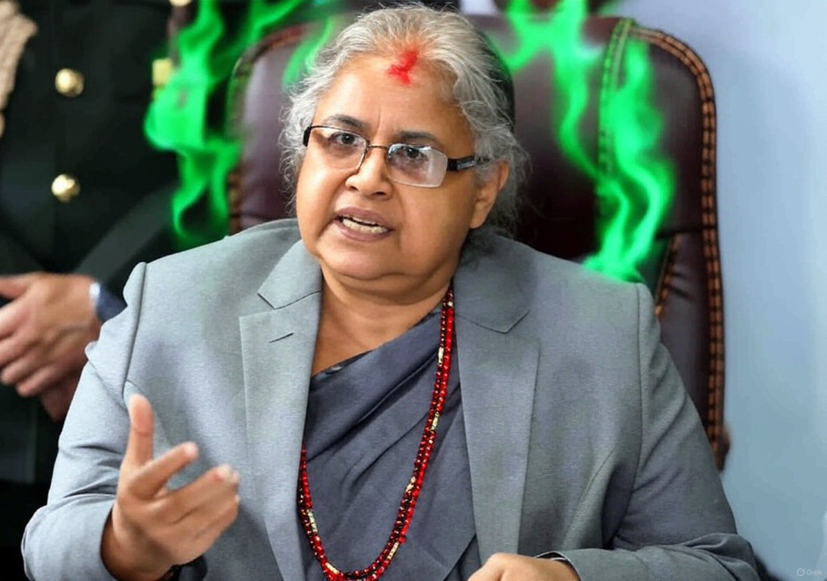 Luffy_Calls's tweet image. Nepal's new president Sushila $KARKI

DgTLU71QF3vijyd4oSDGvrToCdyb35prFx9B6m2rpump