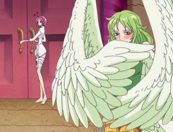 OP_ShipHC_OTD's tweet photo. The Ship for Today is - Monet x Reiju! 💚🩷
And The Headcanon is -
Monet makes Reiju snow cones with her devil fruit, using Reiju’s favorite poisons as the syrup and blushing when Reiju finally digs in.
#Reinet #Moju #Stingingsnowstorm 🌨️🦋 https://t.co/wF4jmR9HPm