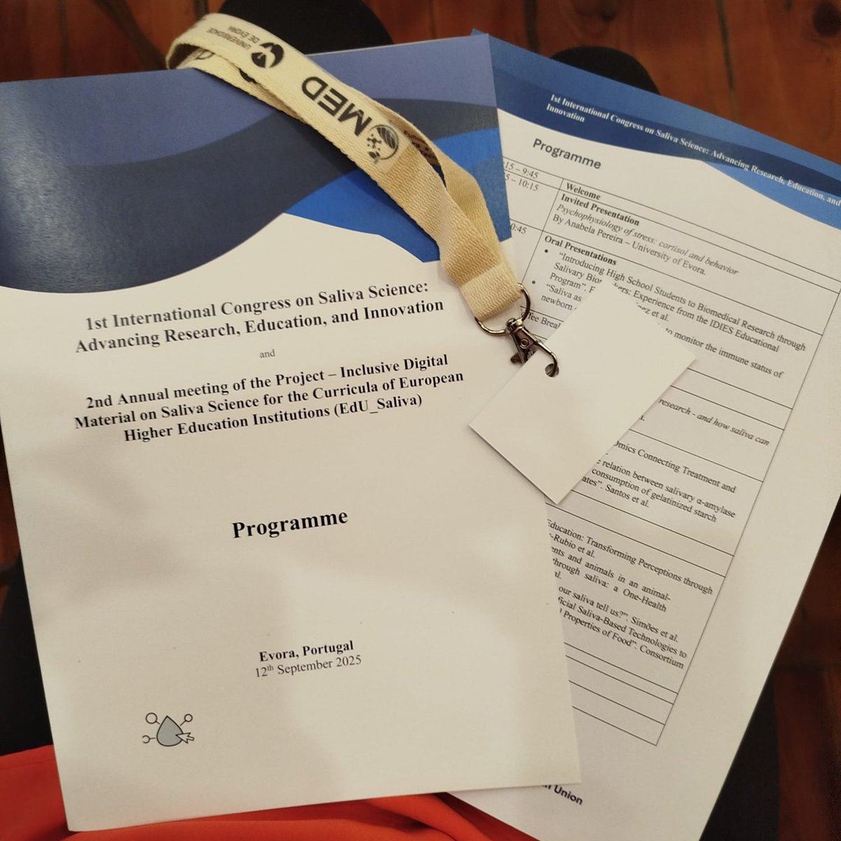 🎉 Today’s the day!
The 1st International Congress on Saliva Science has officially started in <a href="/UEvora/">UniversidadeÉvora</a>  🇵🇹💧
We’re so excited to share knowledge, meet colleagues &amp; keep pushing forward the role of saliva in education and research!

#EdUSaliva #SalivaScience #ErasmusPlus