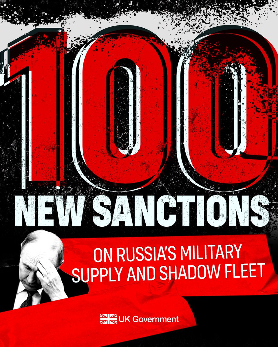 Clamping down on Putin’s war chest is just one way this government is supporting Ukraine in its fight against Russia for lasting peace.

That's why today, 100 new sanctions are being imposed on Russia.