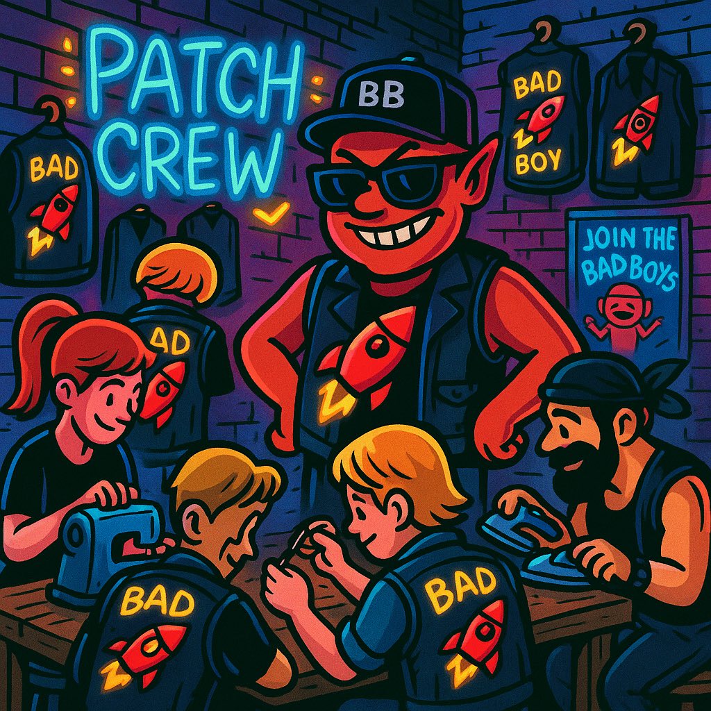 ImABadBoyCoin's tweet photo. 🧵 Iron on the legend! Sewing circles meet rocket patches as we deck out our jackets with Bad Boy flair.
$BADBOY > $PLAIN — if you’re patched up, you’re patched in. 🕶️🪡

👥 Telegram: https://t.co/lGjVP0SgmV
🌐 Website: https://t.co/XhKxF4O1Fb
🧾 CA: 4oW8CtTsyNRykaXGKHrq2NFyWuinVoUS8yfpJs6Paray

#BadBoyCoin #PatchCrew #Crypto #Memecoin #Meme #NFT #DeFi #CT #Community