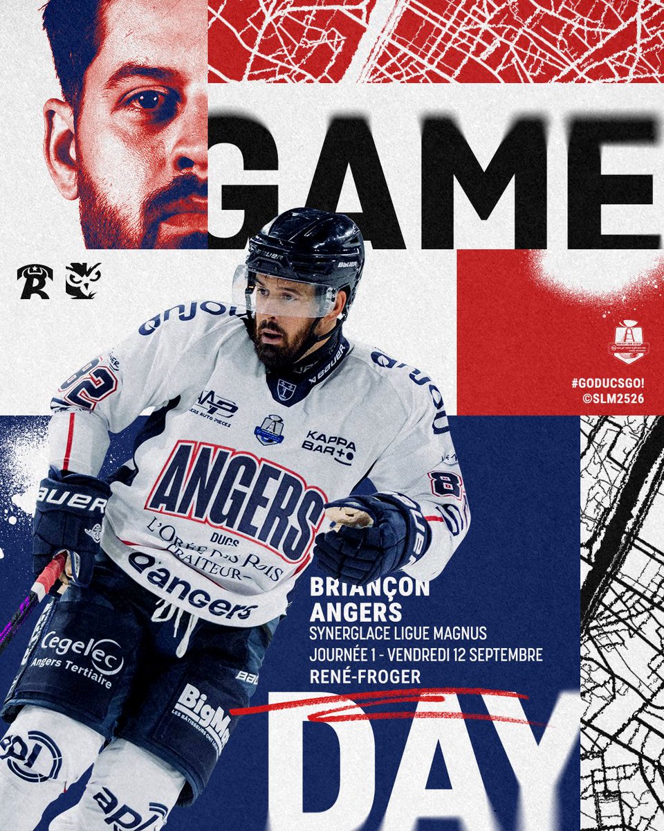 Les Ducs d'Angers (@ducsdangers) on Twitter photo 🚨 #GAMEDAY
Premier match de la saison, sur une glace de tous les dangers ! Il faudra être à fond dès cette J1 😤
⚔️ <a href="/LigueMagnus/">Synerglace Ligue Magnus</a>
🆚 <a href="/DiablesRouges05/">Diables Rouges de Briançon</a>
⏰ 20H00
🏟 René Froger
📹 MAGNUS TV
#GoDucsGo | #SLMHockey | #SportAngers | #LaDalleAngevine 🚨 #GAMEDAY
Premier match de la saison, sur une glace de tous les dangers ! Il faudra être à fond dès cette J1 😤
⚔️ <a href="/LigueMagnus/">Synerglace Ligue Magnus</a>
🆚 <a href="/DiablesRouges05/">Diables Rouges de Briançon</a>
⏰ 20H00
🏟 René Froger
📹 MAGNUS TV
#GoDucsGo | #SLMHockey | #SportAngers | #LaDalleAngevine