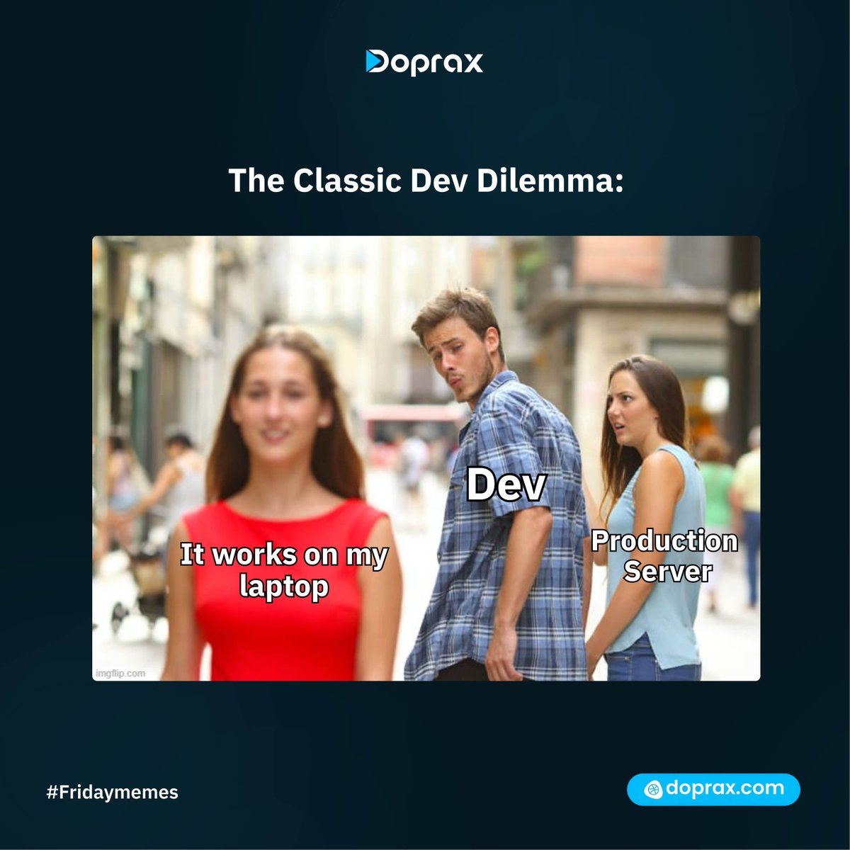 doprax's tweet image. “It works on my laptop” isn’t a deployment strategy.
Deploy stress-free. No more surprises between dev and production.
👉 Try it today → zurl.co/jVQK4
#DevLife #ItWorksOnMyMachine #DeployWithEase