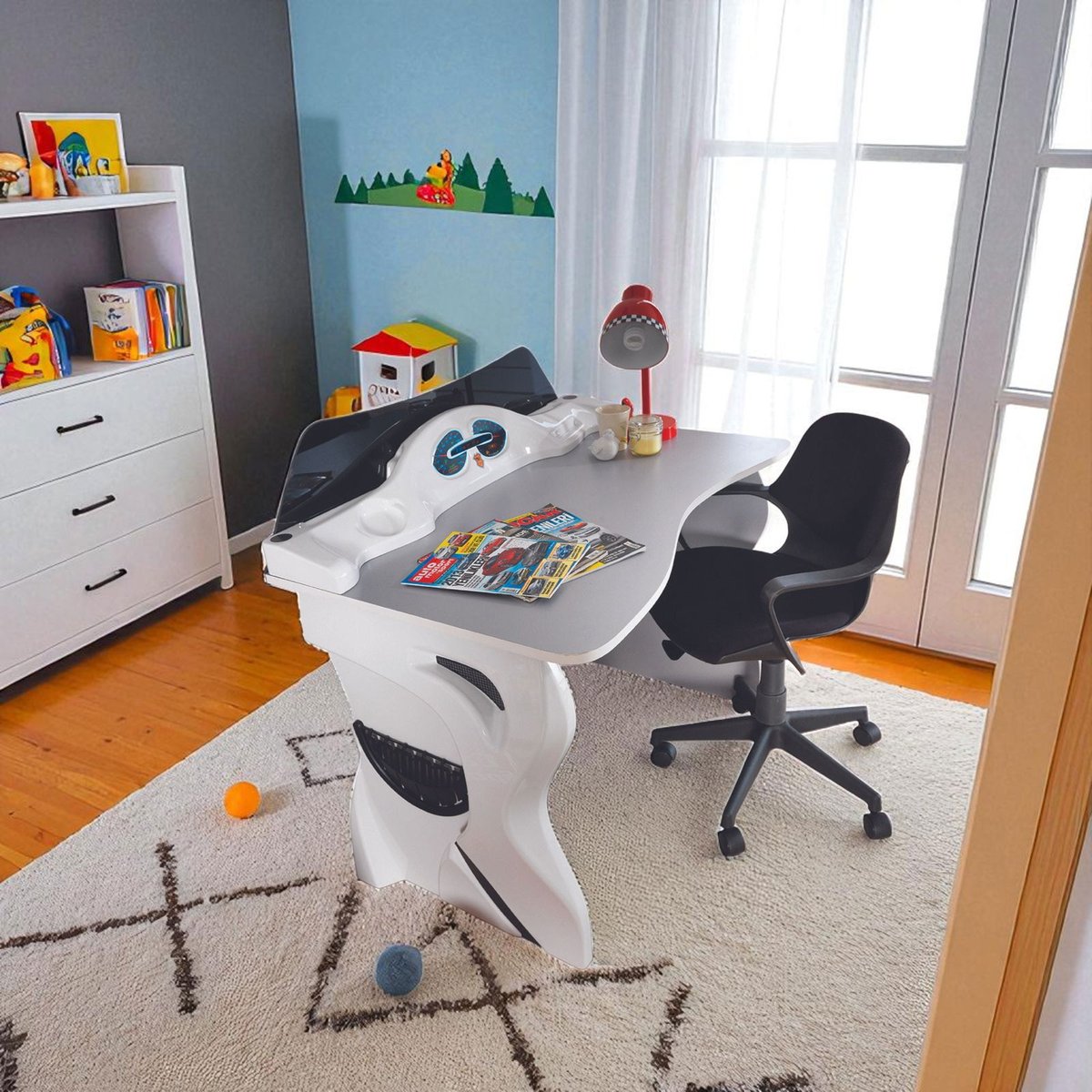 ShopRaceCarBeds's tweet image. 📚 Study time just got faster! The Race Car Garage Kids Desk brings bold style, bright colors & plenty of space for learning + play. Perfect for fueling imagination & productivity! 🏁
#RaceCarBeds #KidsDesk #StudySpace #RaceCarTheme #KidsRoomDecor #FunLearning #StudyMotivation